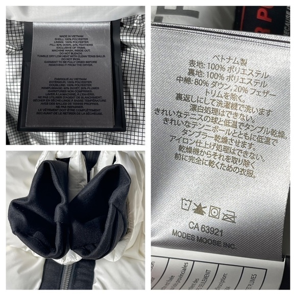 MOOSE KNUCKLES Gataga 650 Fill Power Down Puffer Jacket - White Sz - Small $895 - Picture 15 of 15